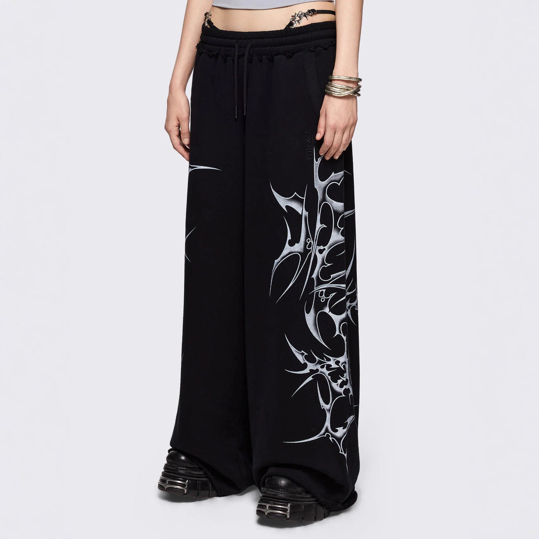Damen Urbaner Baggy-Hosen mit Grafiken Drune