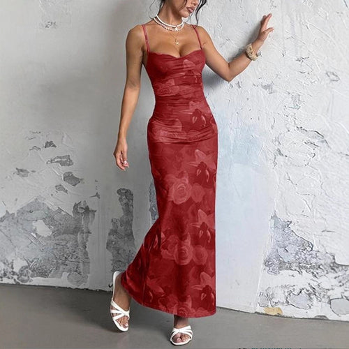 Damen Maxi-Kleid mit asymmetrischem Schnitt und fließendem Stoff Drune