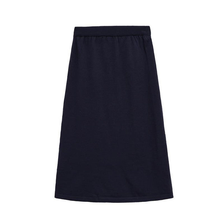 Damen Midi-Rock mit elastischem Bund und schwingendem Schnitt Drune