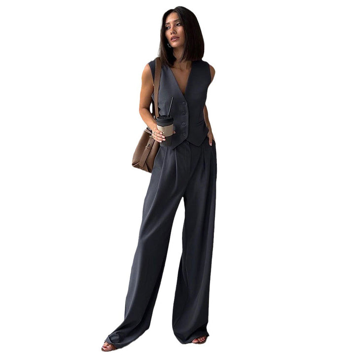 Damen Eleganter Businessblazer mit modischem Schnitt und praktischen Taschen Drune