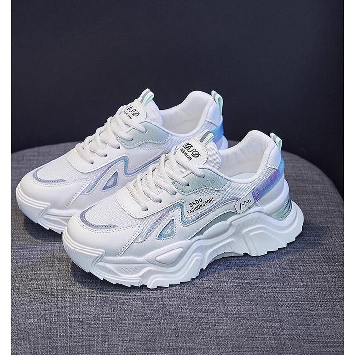 Damen Chunky Sneakers mit glänzenden Akzenten und auffälligem Design Drune