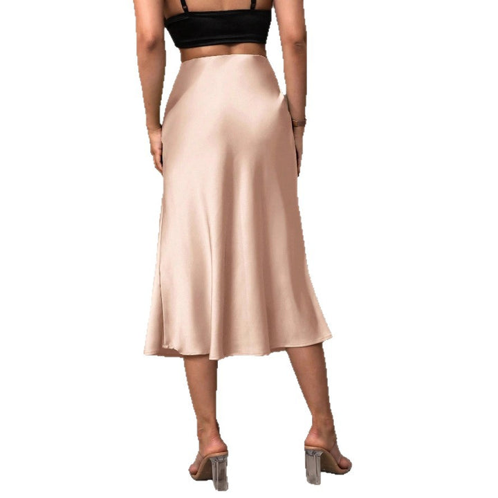 Damen Satinrock mit elegantem, schwingendem Schnitt Drune