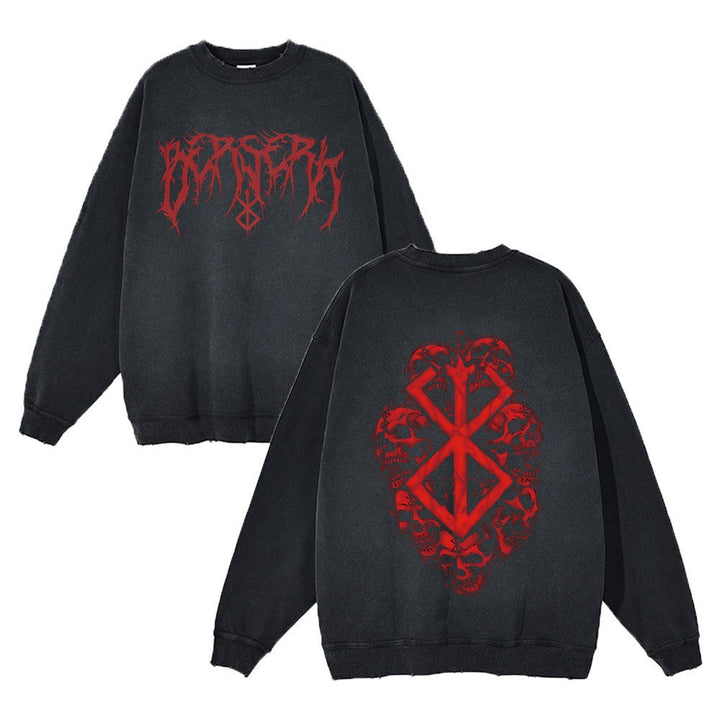 Damen Sweatshirt mit einzigartigem gothischem Motiv Drune