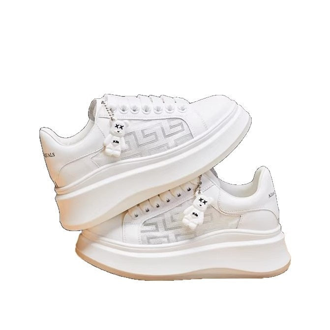 Damen modische Chunky Sneakers mit flexibel dämpfender Sohle und atmungsaktiver Estradakonstruktion Drune