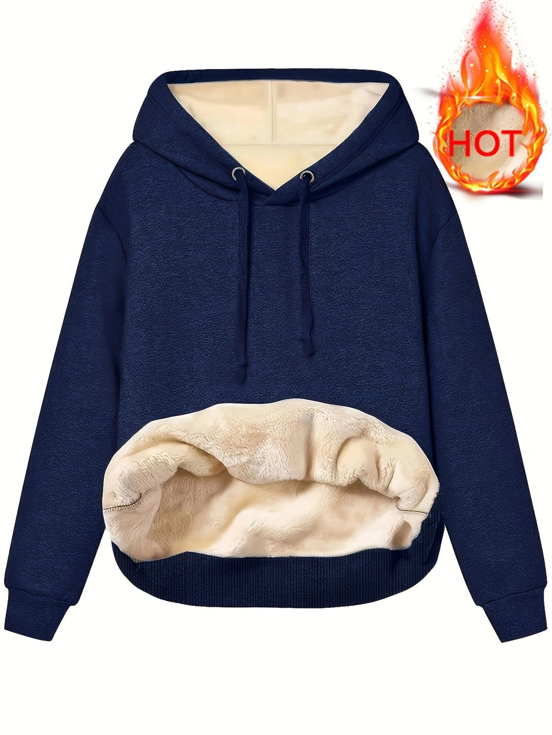 Damen Hoodie mit kuscheligem Innenfutter und modernem Schnitt Drune