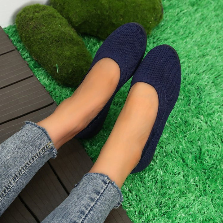 Damen bequeme Slip-On Ballerinas Drune