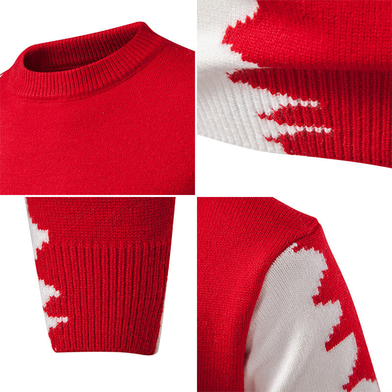 Herren modischer Strickpullover mit asymmetrischem Farbdesign und hohem Komfort Drune