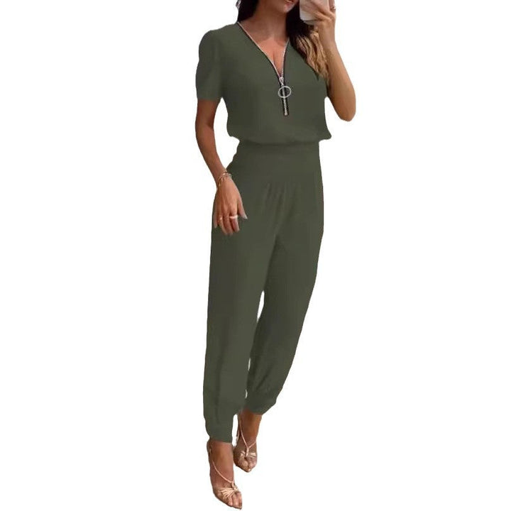 Damen Lässiger mit elegantem V-Ausschnitt und perfektem Sitz Drune