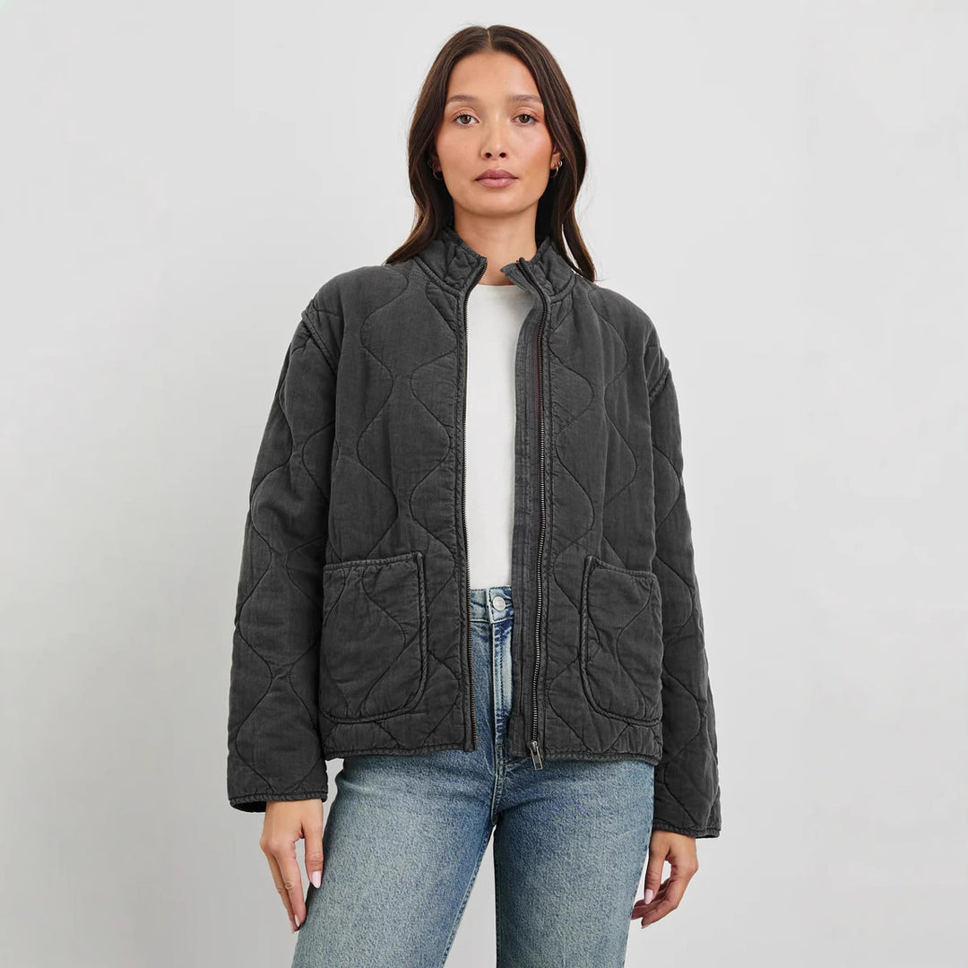 Damen gestepfte Freizeitjacke mit praktischen Taschen Drune
