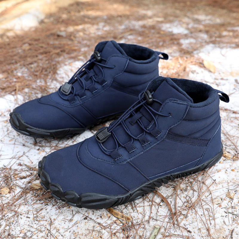 Unisex nan knöchelhoher Winter-Explorer-Boot mit Fleecefutter, Schnellzug-Schnürung und rutschfester Multiterrain-Sohle Drune