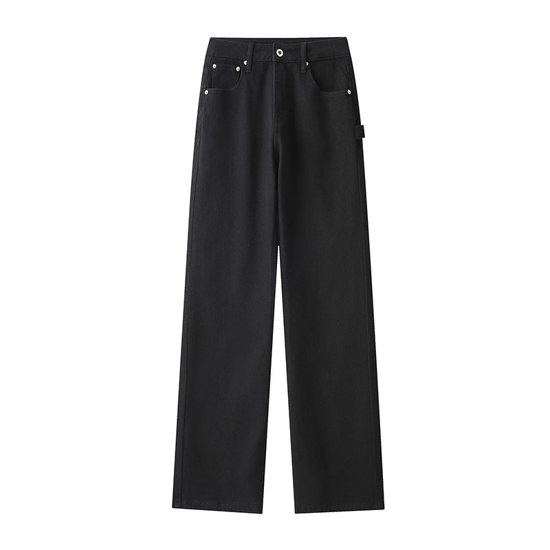 Herren Weitgeschnittene Jeans mit hohem Bund und praktischen Taschen Drune