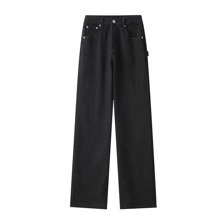 Herren Weitgeschnittene Jeans mit hohem Bund und praktischen Taschen Drune
