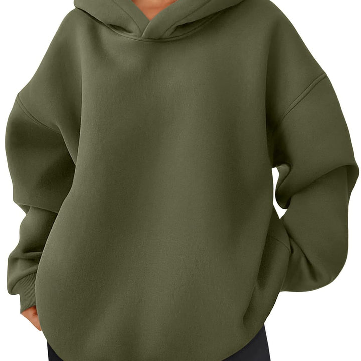 Damen Oversized Bequemer Pullover Hoodie Drune