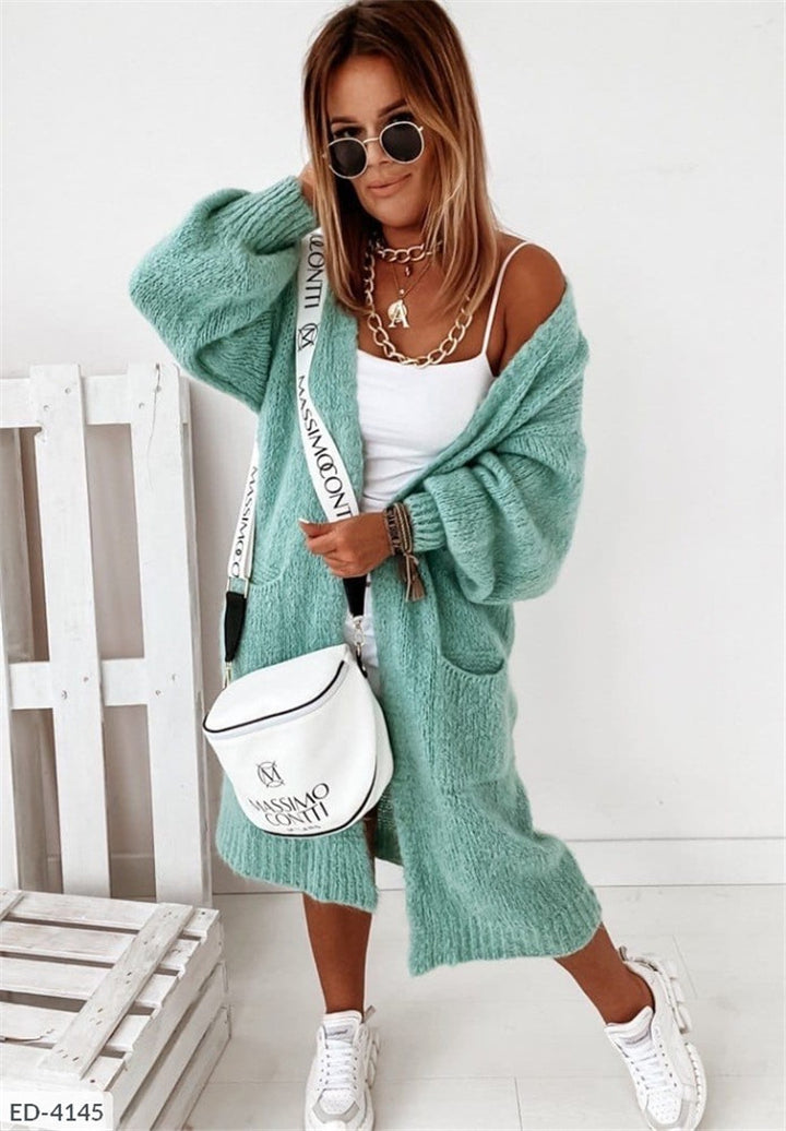 Damen Strickmantel Drune
