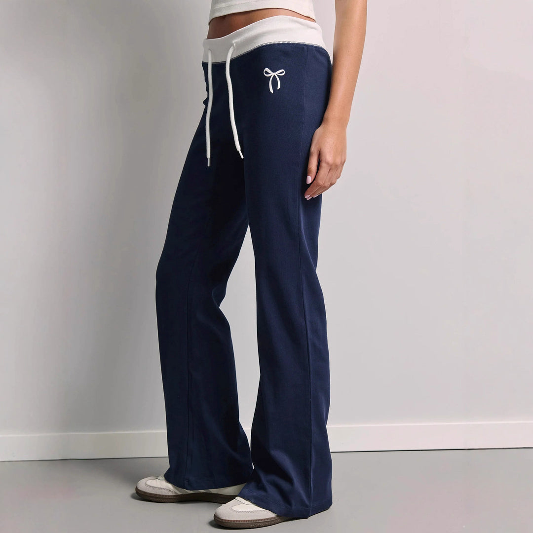 Damen Bequeme und lässige Sweatpants mit elastischem Bund und seitlichen Taschen Drune
