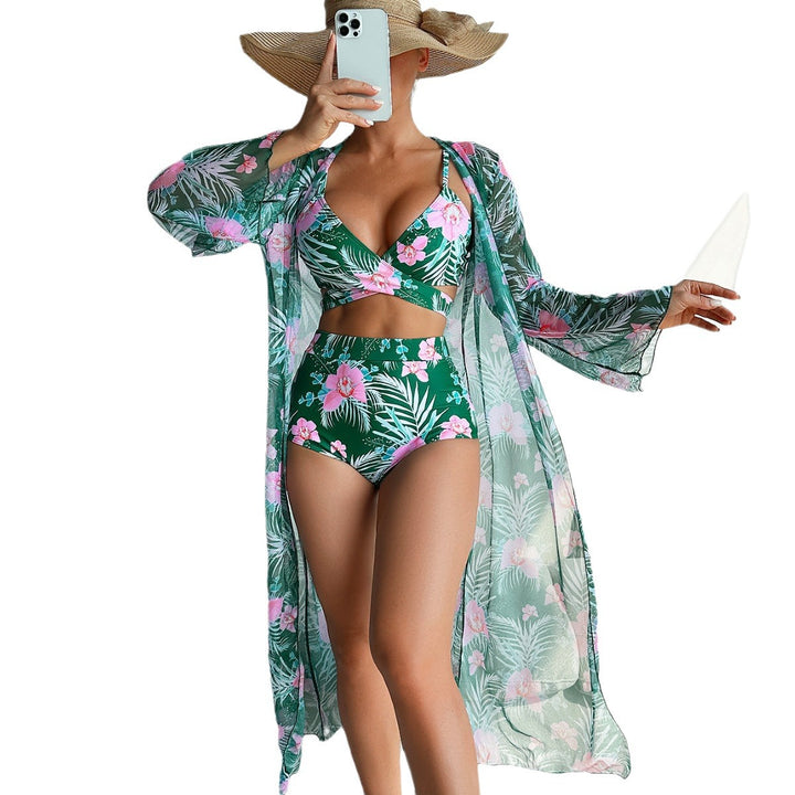 Damen Bikiniset mit floralem Kimono Drune