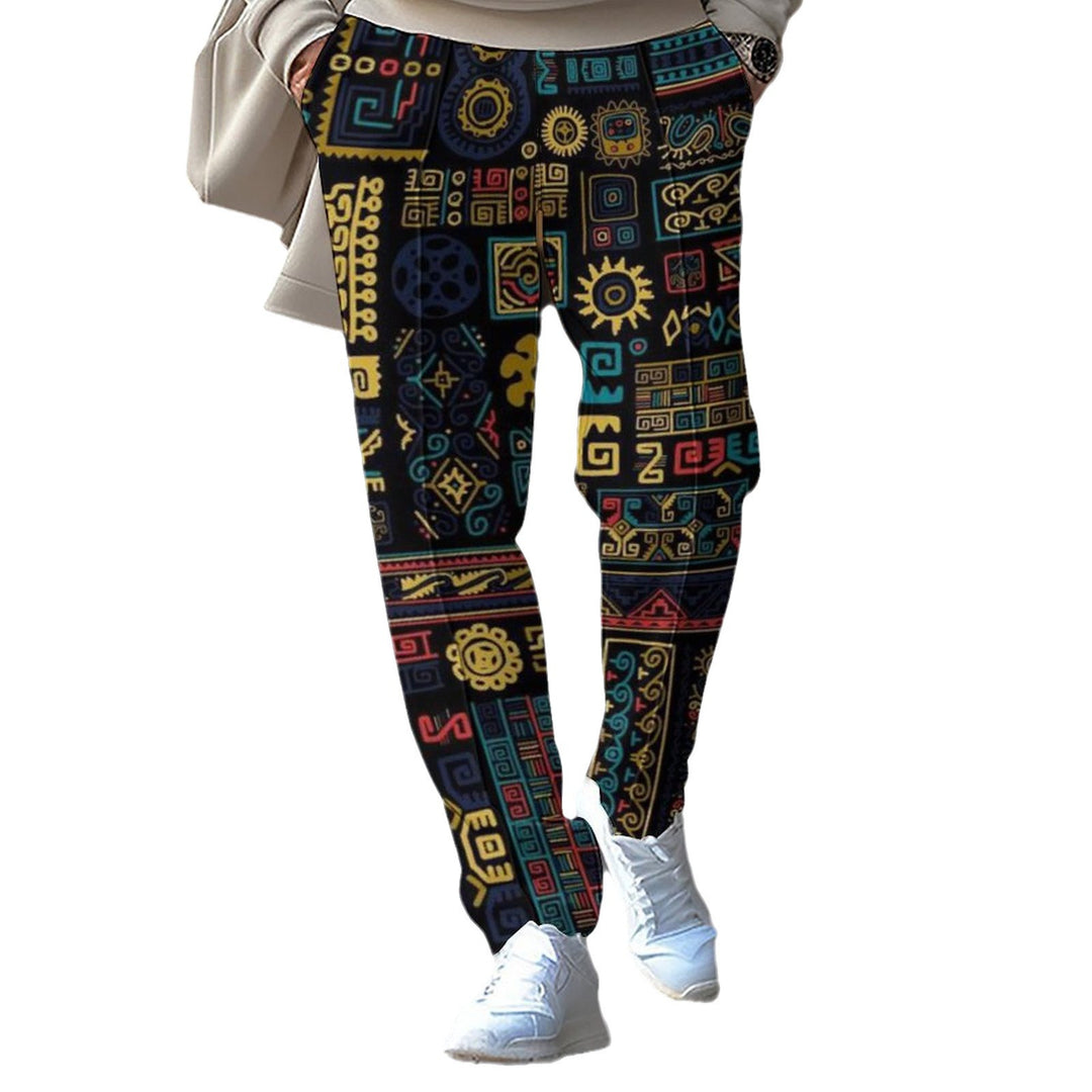 Damen Trendige Jogginghose mit bunten Mustern Drune