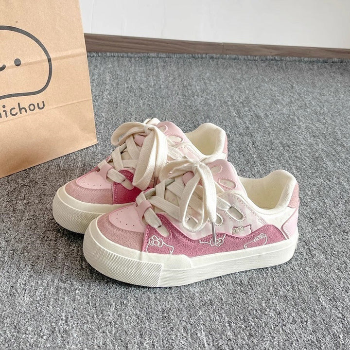 Damen Sneaker mit verspieltem Tierdesign und atmungsaktivem Obermaterial Drune