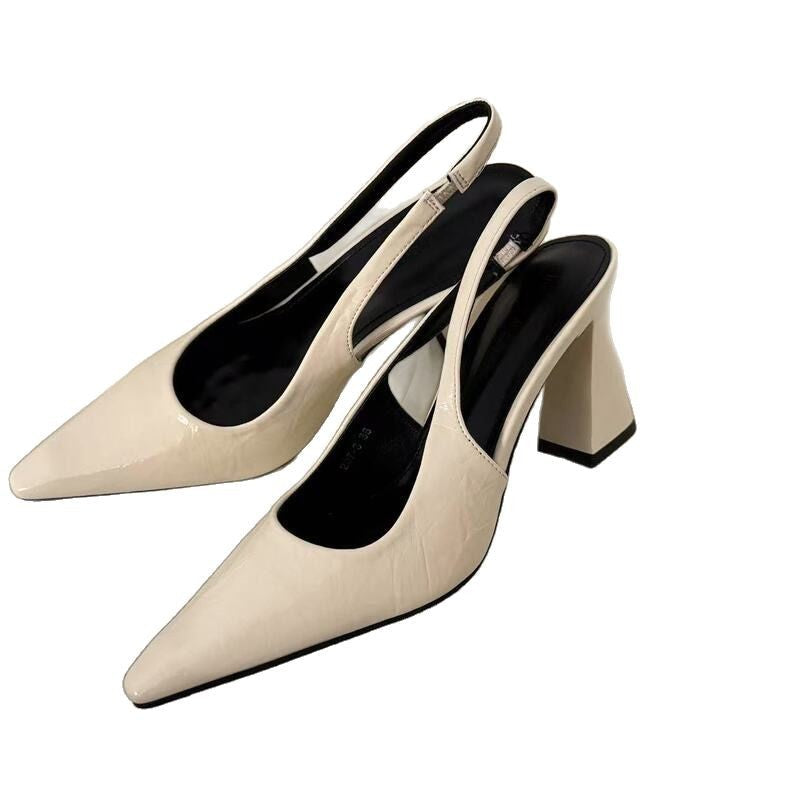 Damen Slingpumps mit Blockabsatz Drune