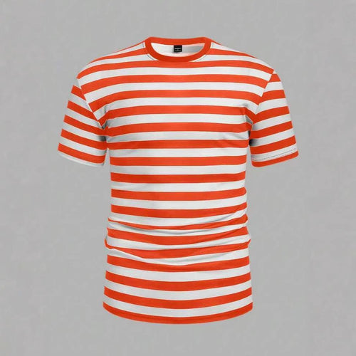 Herren Freizeit T-Shirt mit auffälligen Streifen Drune