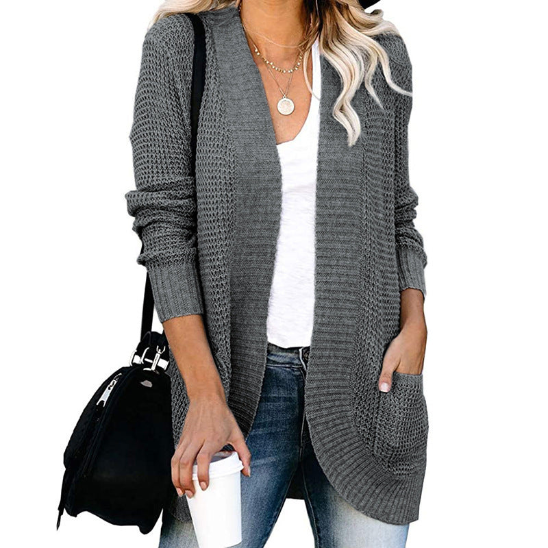 Damen Strickjacke mit weitem Schnitt und praktischen Taschen Drune