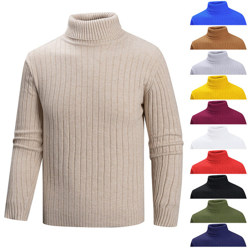 Herren Strickpullover mit Stehkragen Drune
