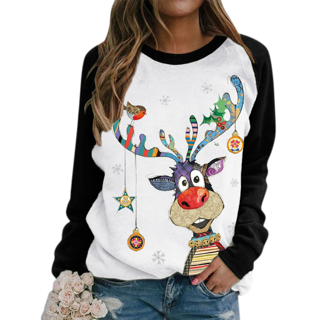 Damen Sweatshirt mit festlichem Weihnachtsmotiven Drune