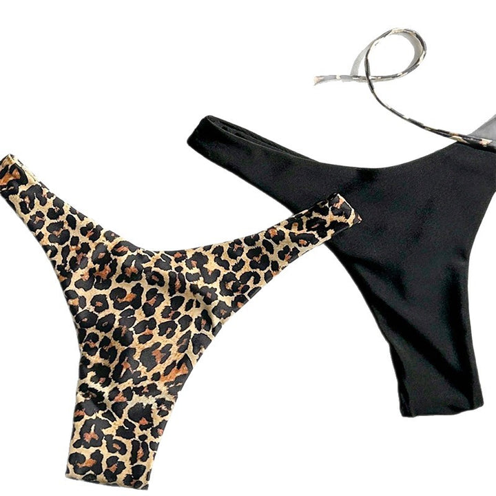 Damen Triangel-Bikini-Set mit floralen und animalischen Mustern Drune