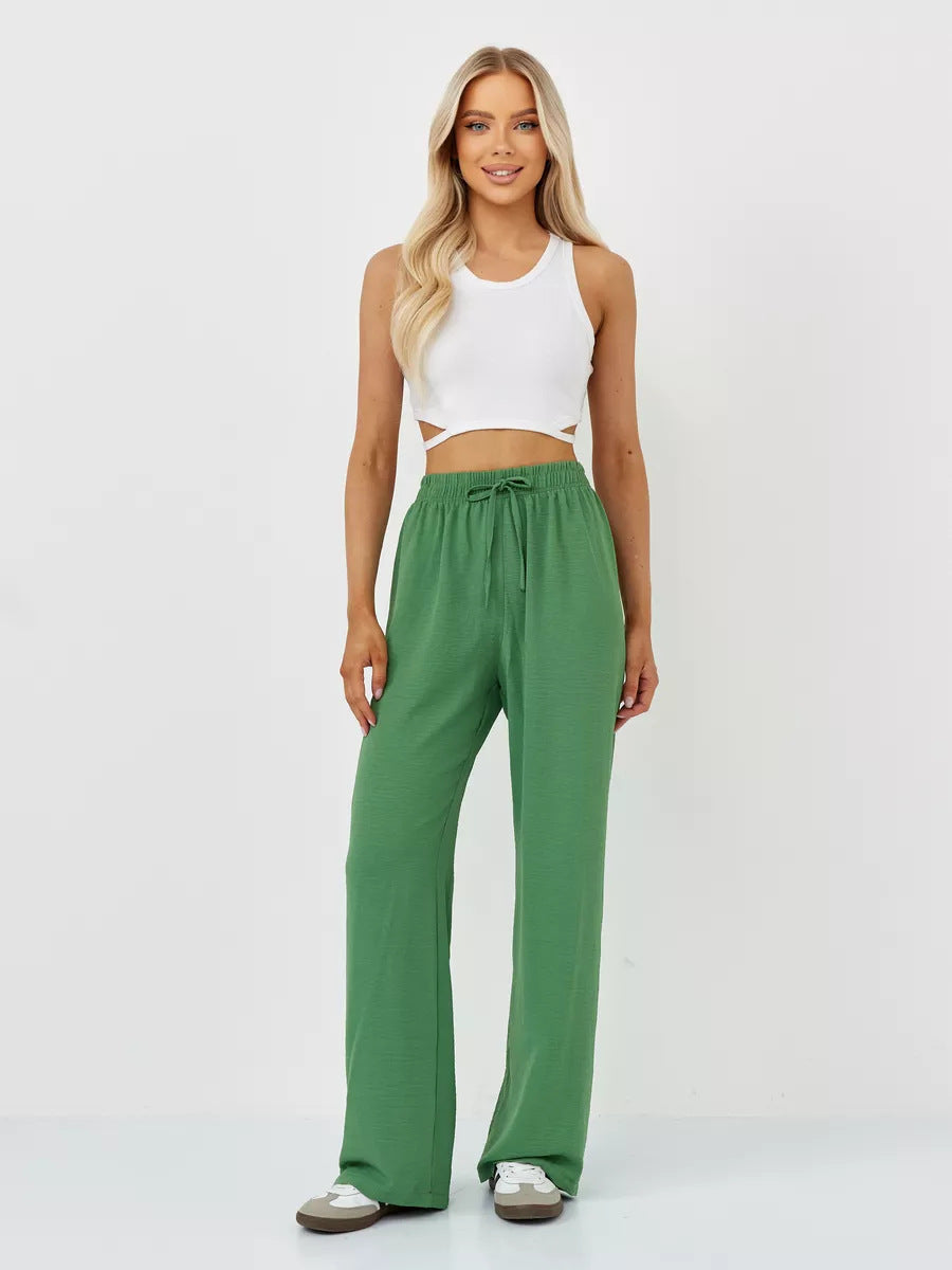 Damen Weite Relaxed-Fit Hose aus leichtem Jersey Drune