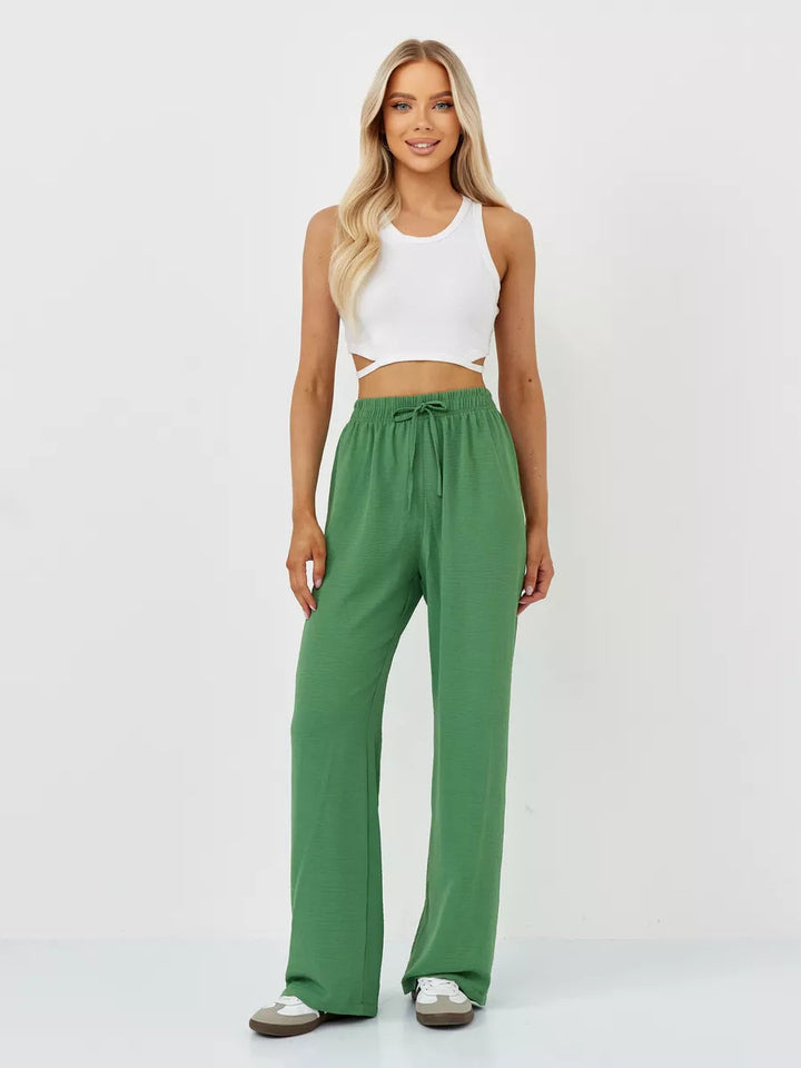 Damen Weite Relaxed-Fit Hose aus leichtem Jersey Drune