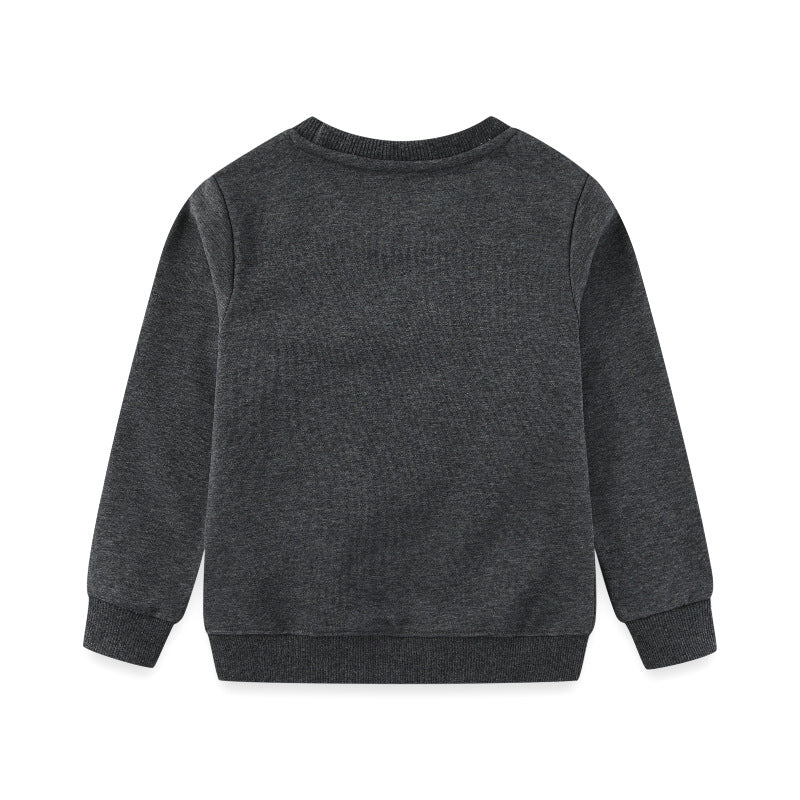 Kinder Sweatshirt mit kreativem Raketen- und Tierdesign Drune