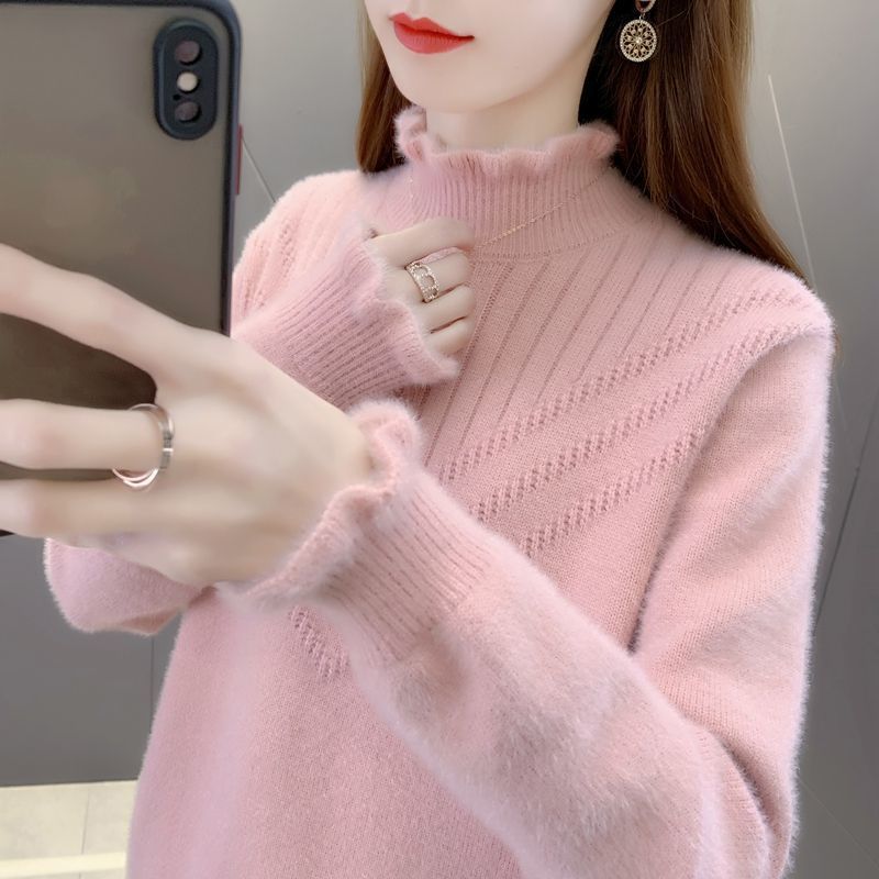 Damen Kuscheliger Rollkragenpullover mit strukturiertem Design Drune