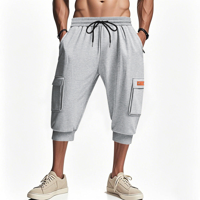 Herren modische Cargo-Shorts mit praktischen Seitentaschen und elastischem Bund Drune