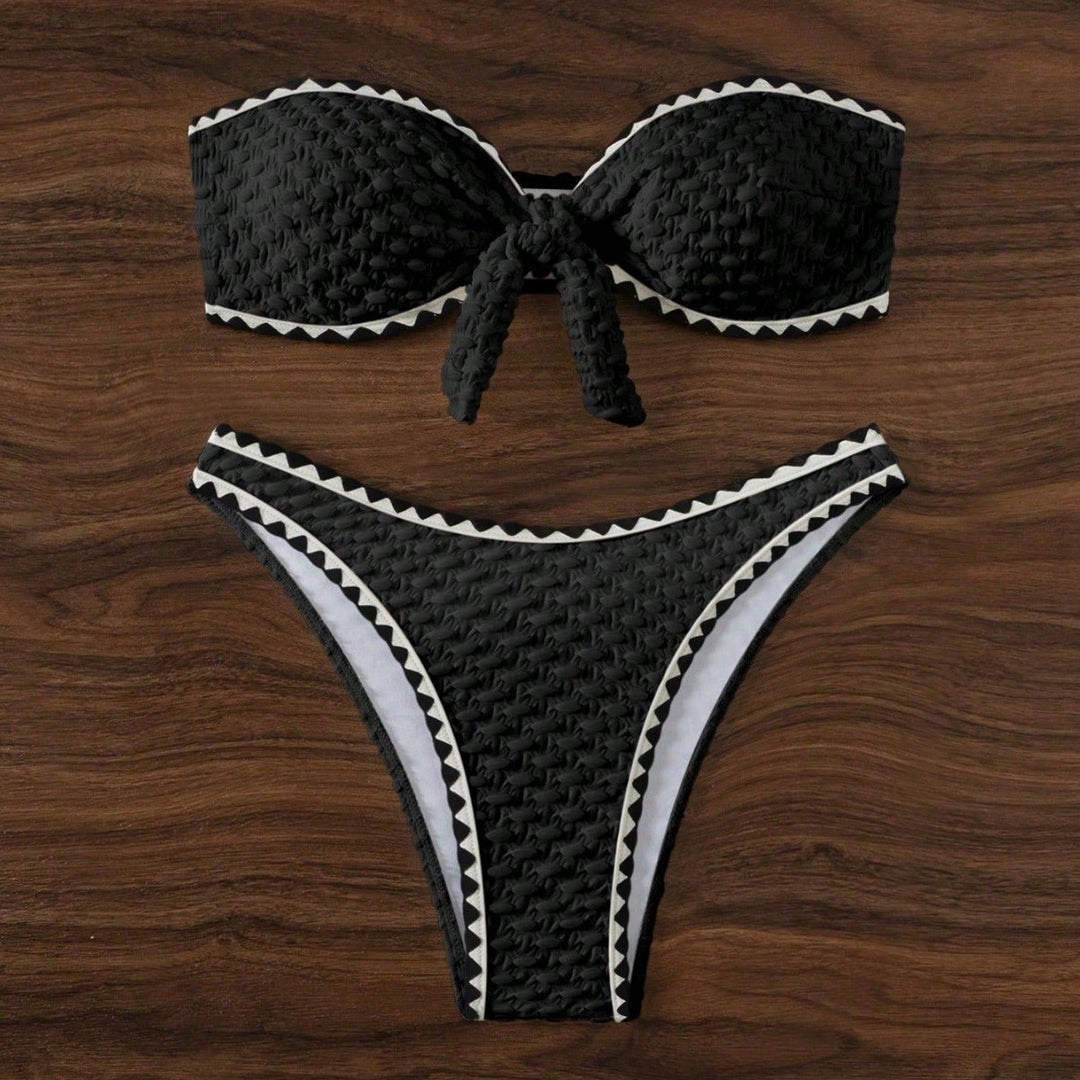 Damen Bandeau Bikinis mit einzigartiger Struktur Drune