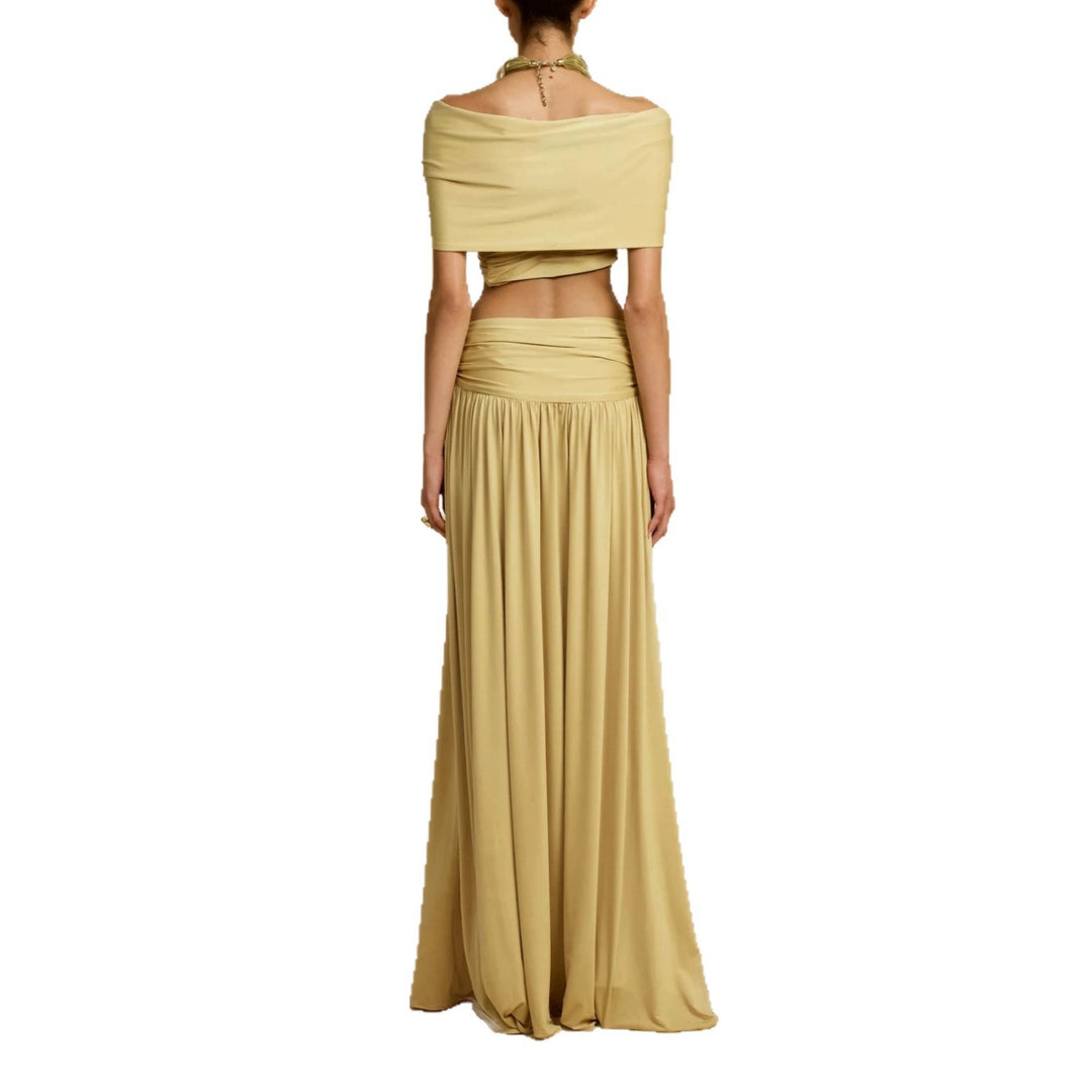 Damen Elegantes Maxikleid mit innovativem Knotted-Design Drune