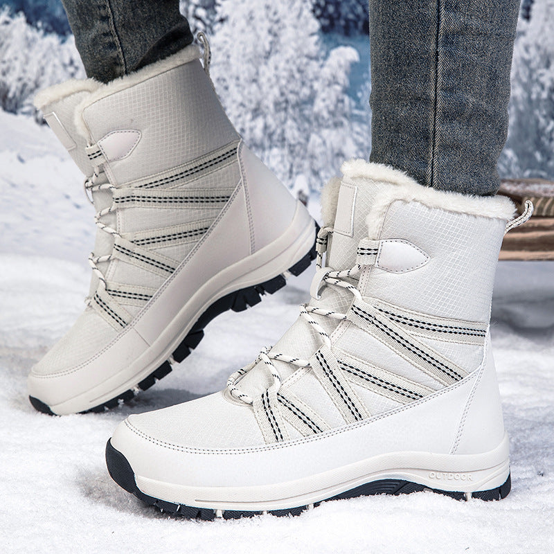 Damen Isolierte Winterstiefel mit rutschfester Sohle und atmungsaktivem Obermaterial Drune