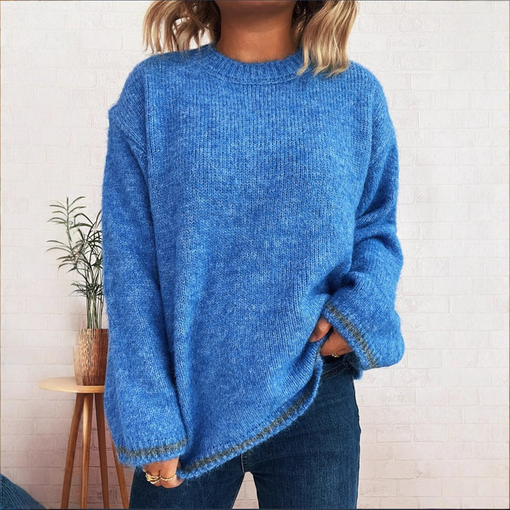 Damen Gemütlicher Strickpullover mit weichem Material und lässigem Schnitt Drune