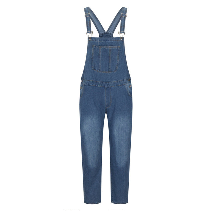 Herren Denim-Latzhose im lässigen Schnitt mit verstellbaren Trägern Drune