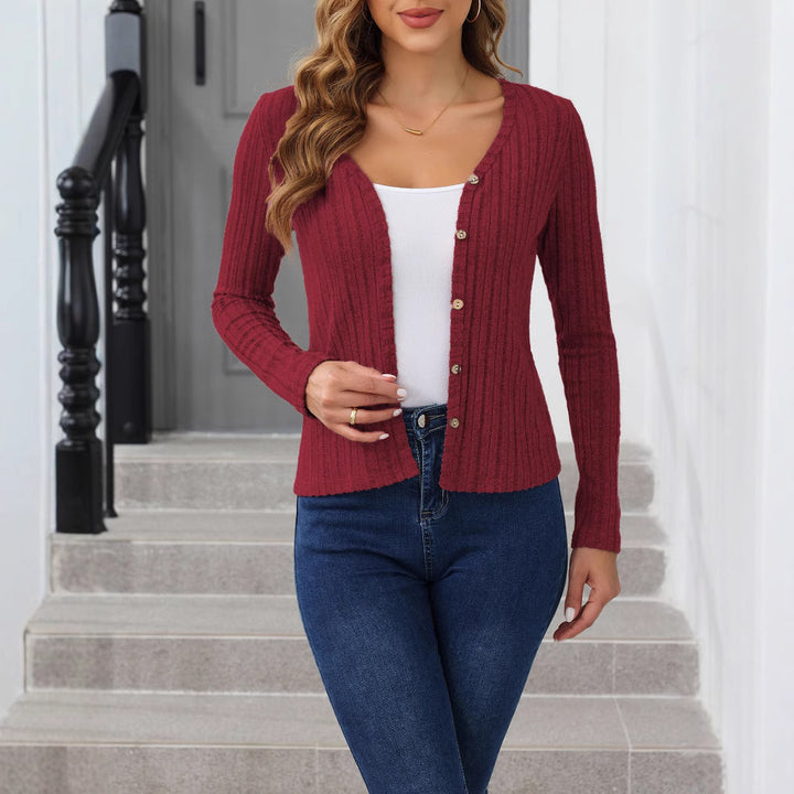 Damen Strickjacke im Rippdesign Drune