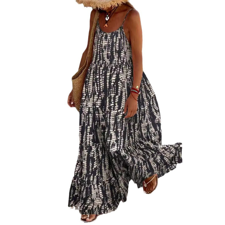 Damen Maxikleid mit elegantem Schnitt und fließendem Stoff Drune
