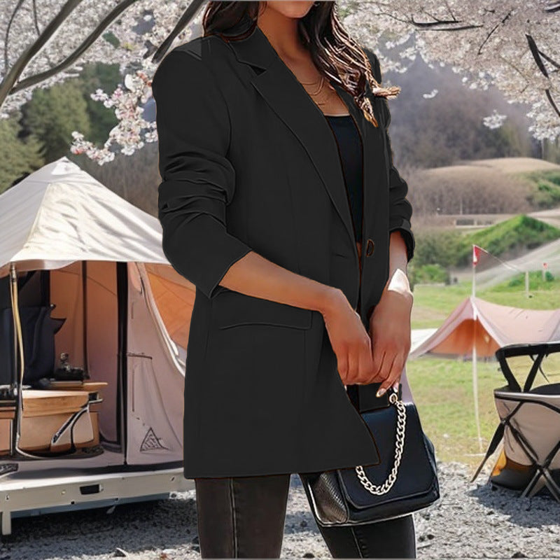 Damen modischer Langarm-Blazer Drune