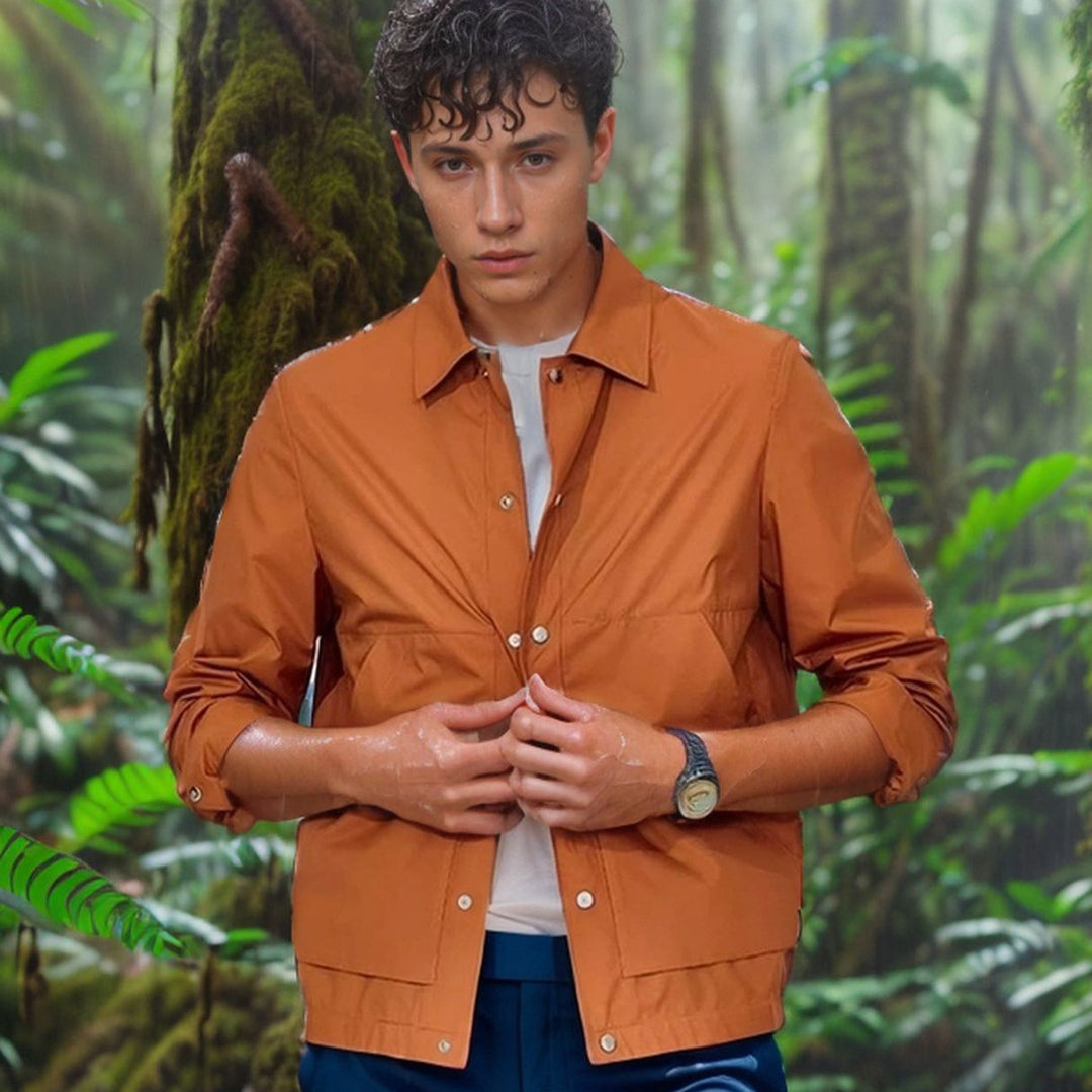 Herren lässige Freizeitjacke mit atmungsaktivem Material Drune