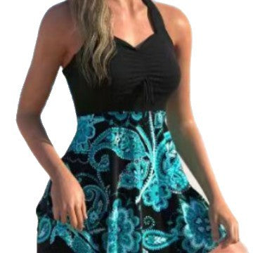 Damen Freizeit-Badeanzug mit floralem Design und schmeichelndem Schnitt Drune