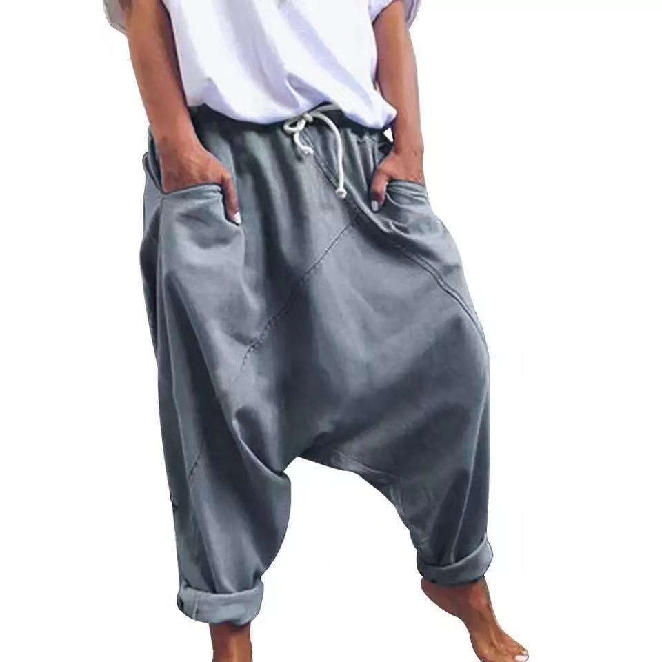 Herren lässige Relaxed-Fit Haremshose Drune