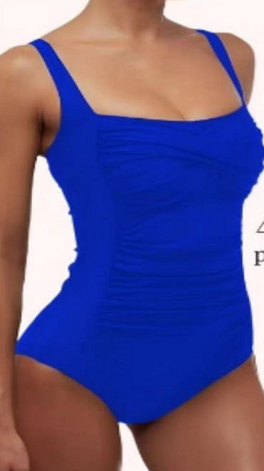 Damen figurbetonter Einteiler mit Raffung Drune