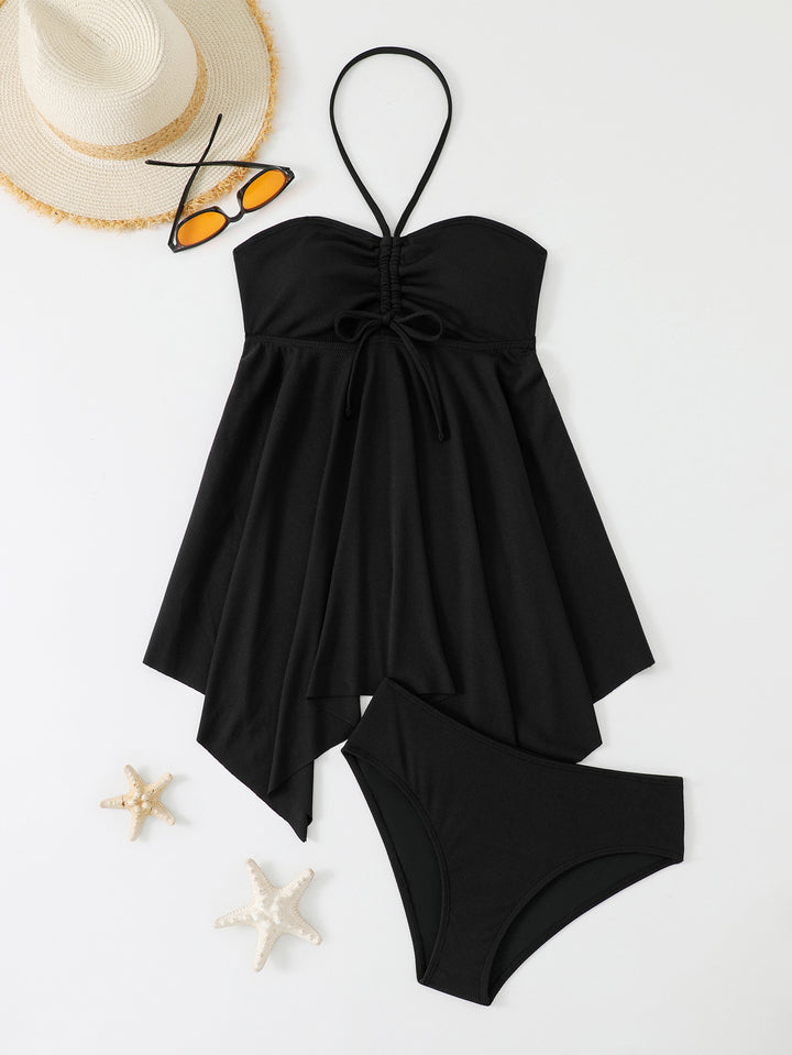 Damen Tankini mit lässigem Oberteil und modischem Rock Drune