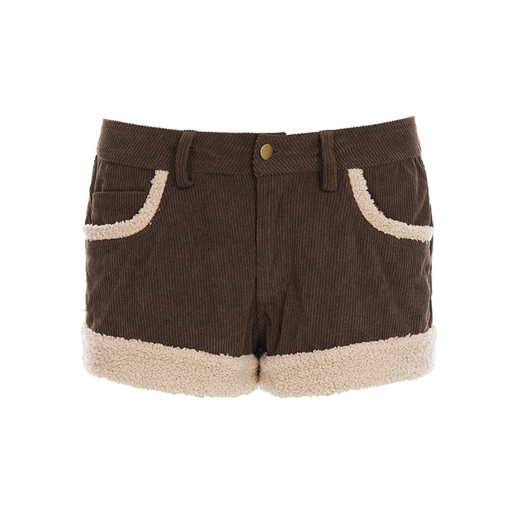 Damen Cordshorts mit wärmendem Fleece-Besatz Drune