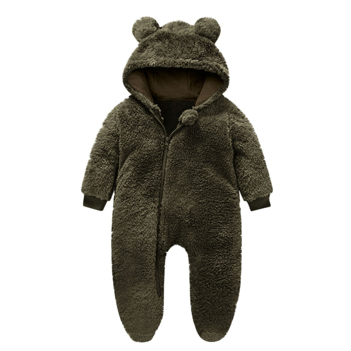 Kleinkind Fleece Overall mit Bärenohren Drune