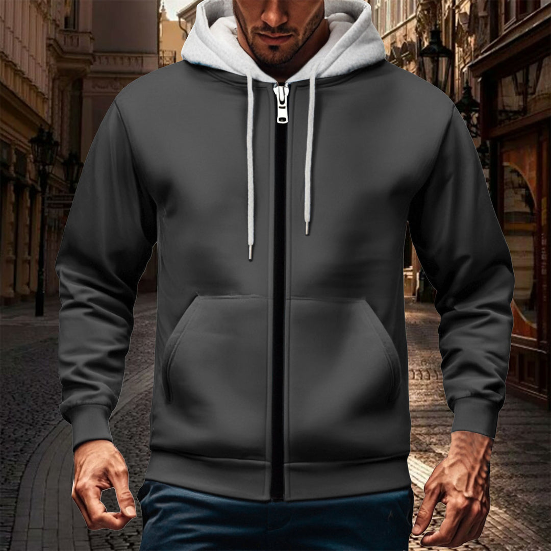 Herren Kapuzenjacke mit doppellagigem Material Drune