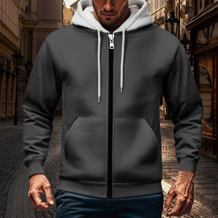 Herren Kapuzenjacke mit doppellagigem Material Drune